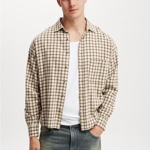 Cotton On Mens Button Up Casual Shirt- Size 2XL